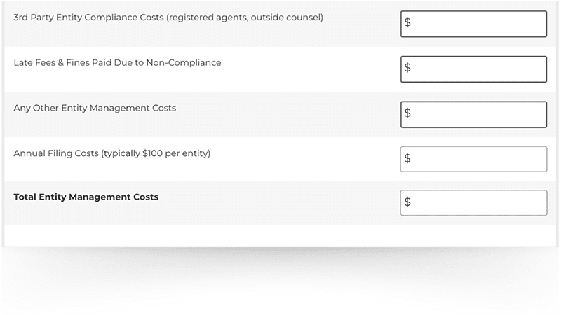 ROI calculator third party section