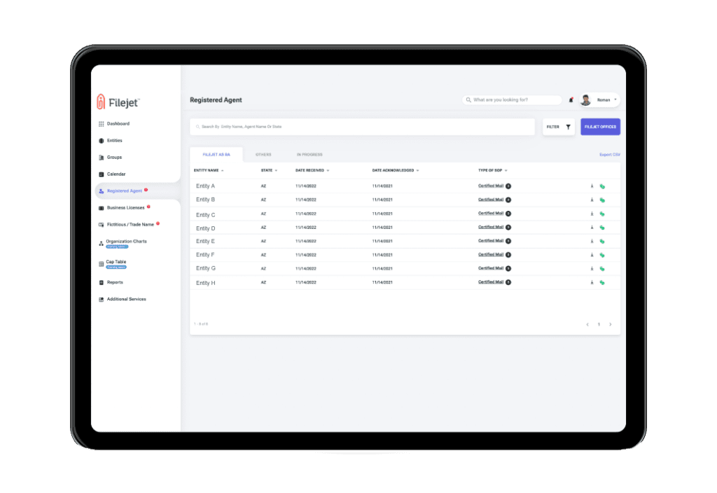 Filejet Registered Agent